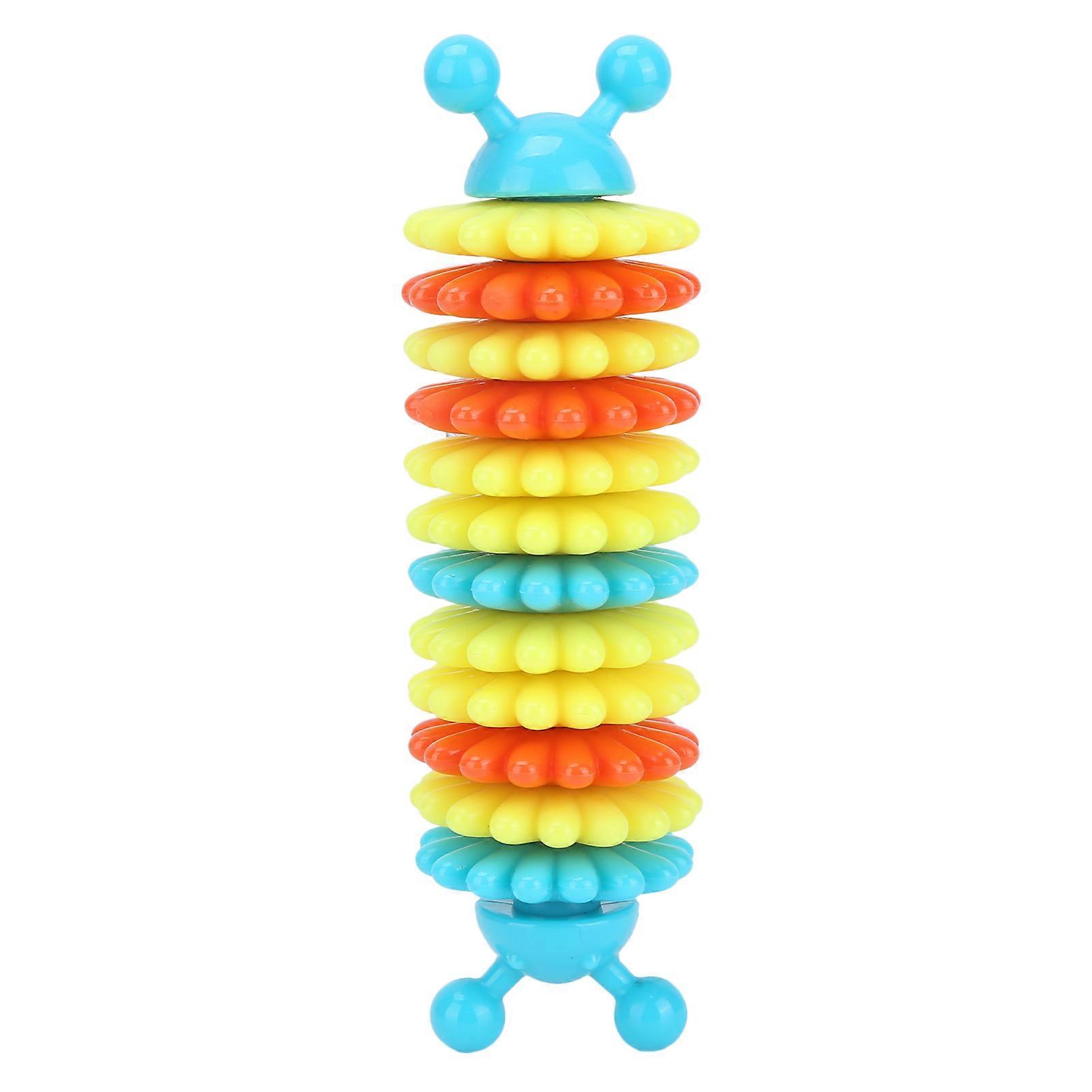 Pet Chew Toys Caterpillar Shape Bite Resistant Clean Grinding Teeth for Medium Large DogsBlue