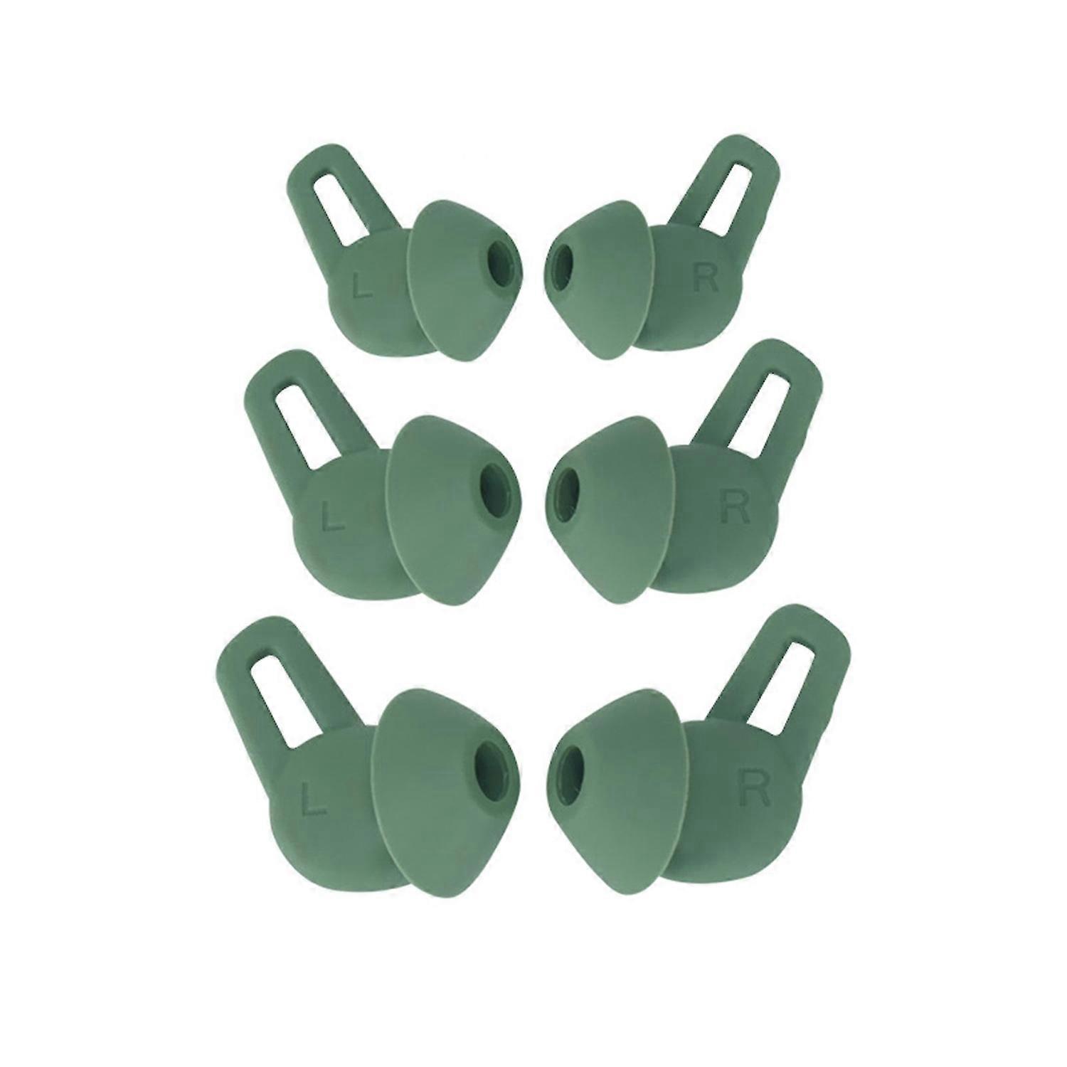 3 Pair Earbud Tips Shock-proof Dust-proof Soft Mini Silicone Bluetooth-compatible Earbud Tips for Hu