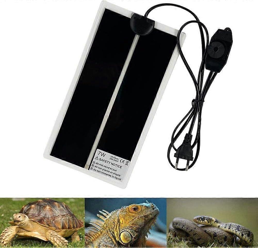 Reptile Heating Mat,28x15CM Adjustable Terrarium Heating Mat with Temperature Control for Reptiles -