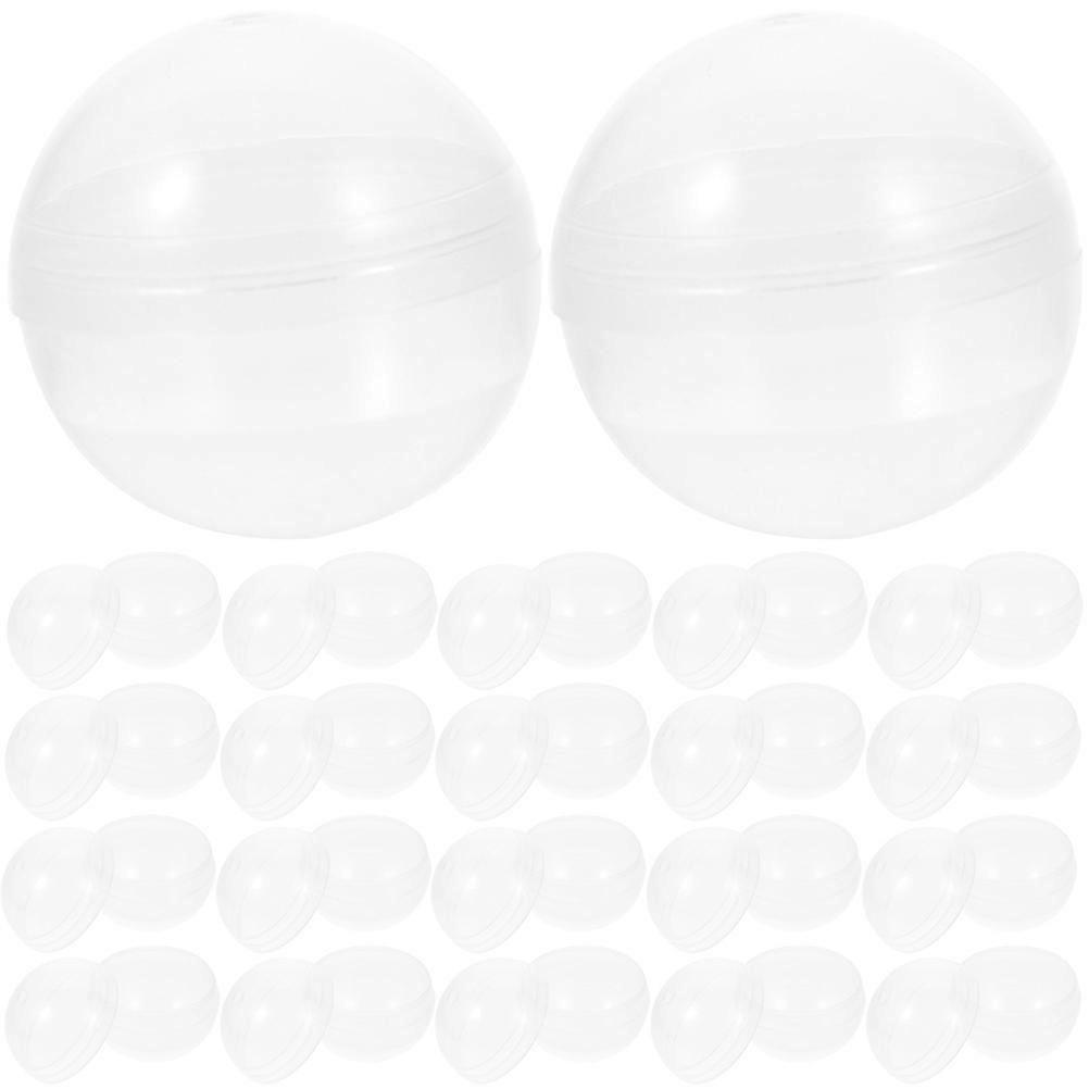 50pcs Fillable Capsules Balls Multi-purpose Twisted Balls Clear Fillable Balls