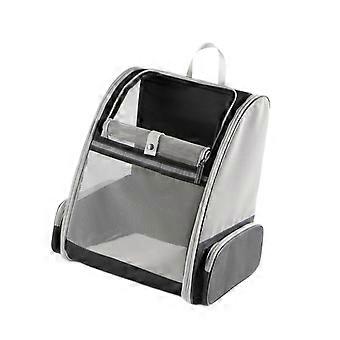 Pet Carrier Backpack Foldable Breathable for Hiking Fishing Small Medium Pet Black
