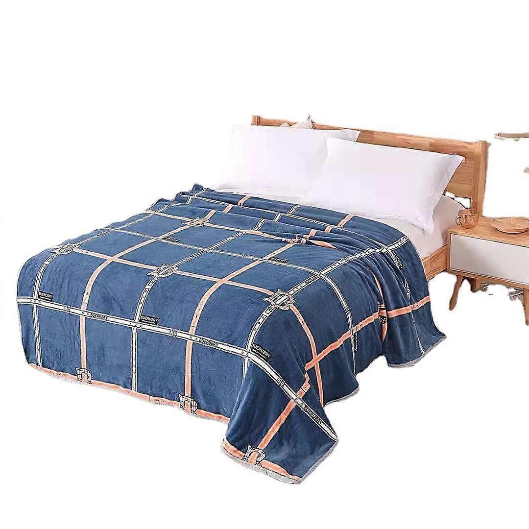 Thick Flannel Blanket Coral Fleece Covered Thin Duvet Ziyun Mink Fleece Blanket Plush Bed Sheet