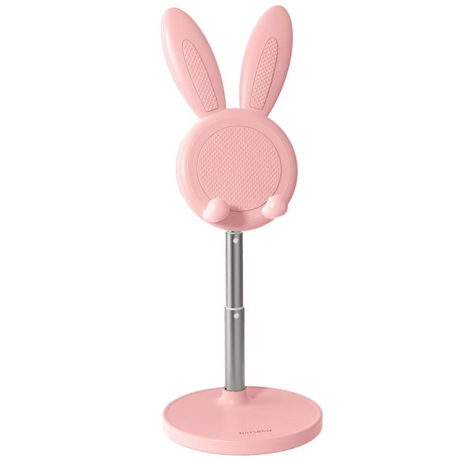 Mobile Phone Desktop Stand Rabbit Adjustable Telescopic Universal Phone Support For Smart Phone