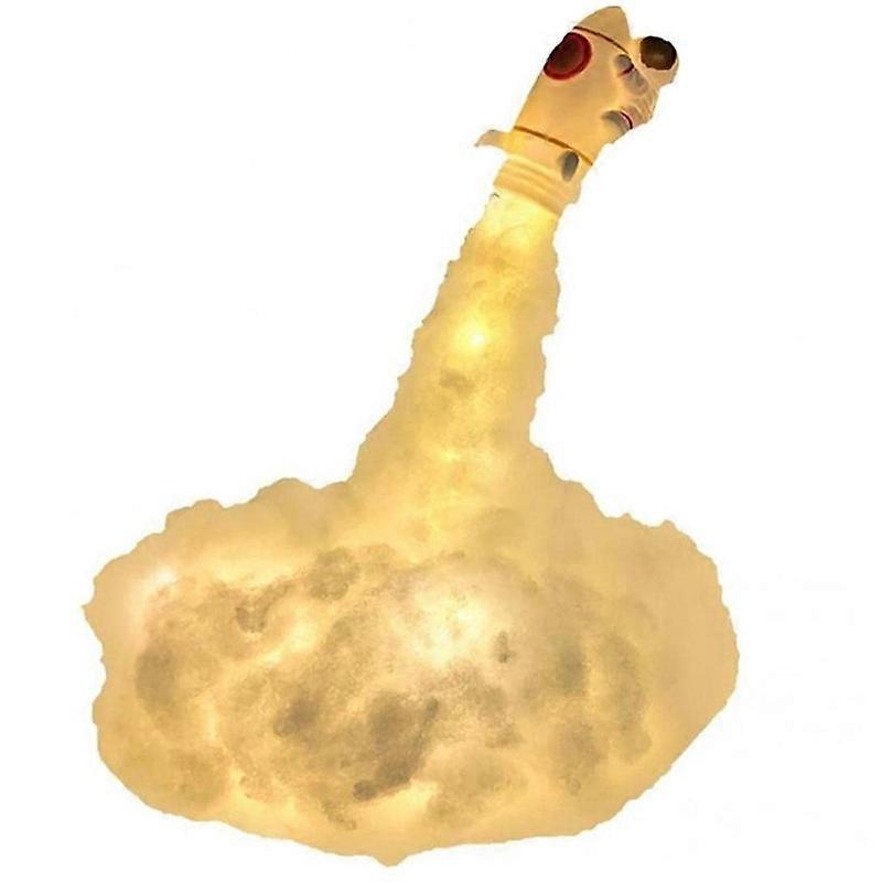 3D Printed Rocket Light Led with Usb Charging Kids Home Decoration
