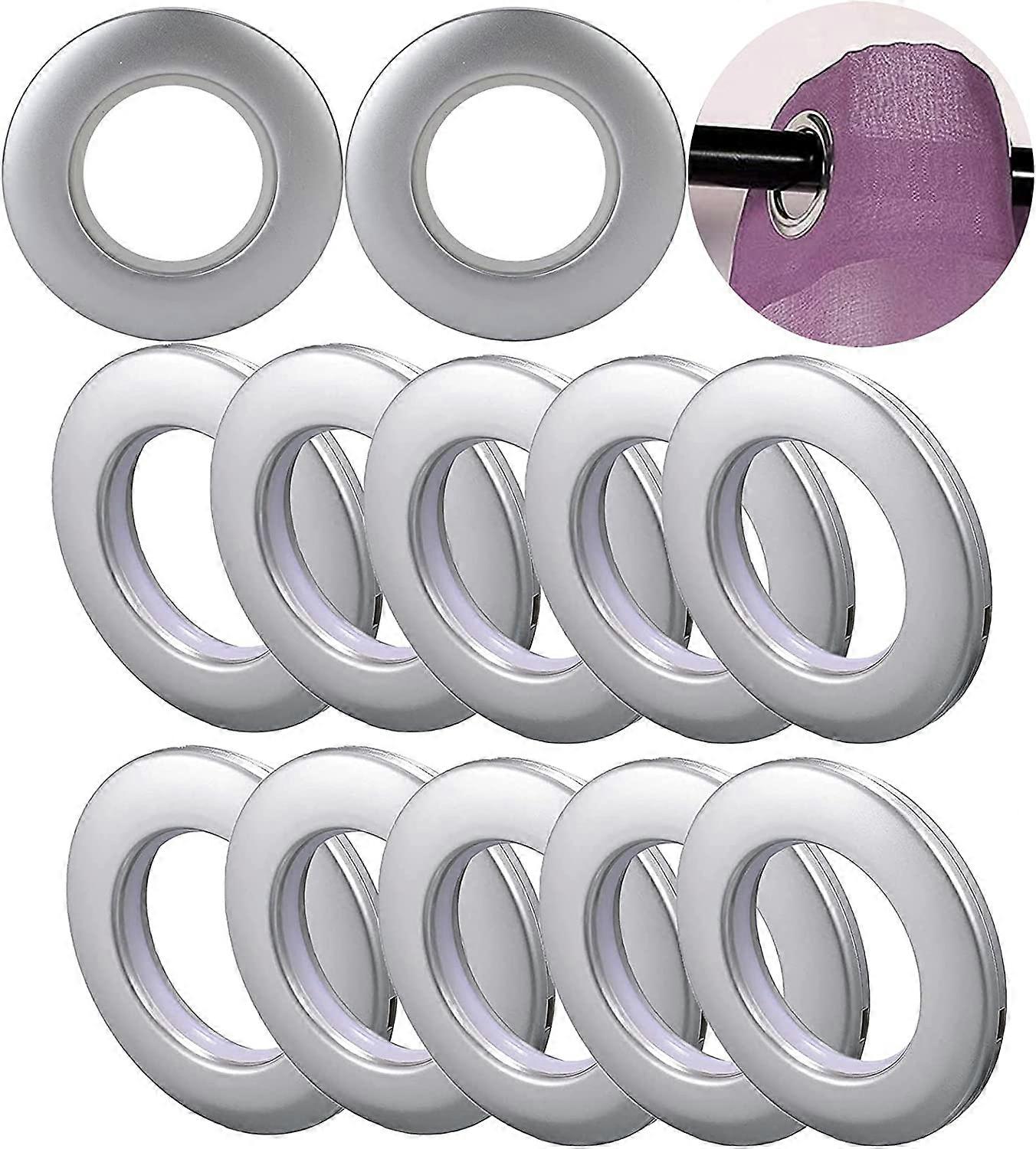 100pcs Round Plastic Eyelets for Window Curtain Bathroom Shower Door