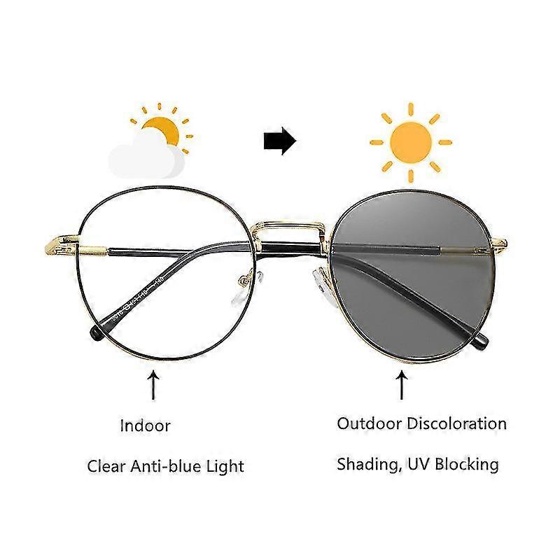 metal retro anti-blue light glasses uv