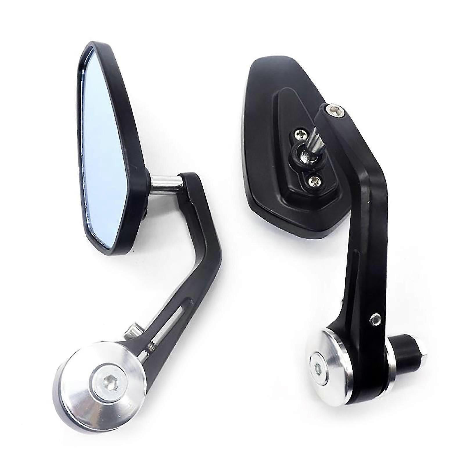 1pair Universal Rear View Mirrors Reversing Auxiliary Anti-vertigo Handlebar Side Mirrors For Motorcycles