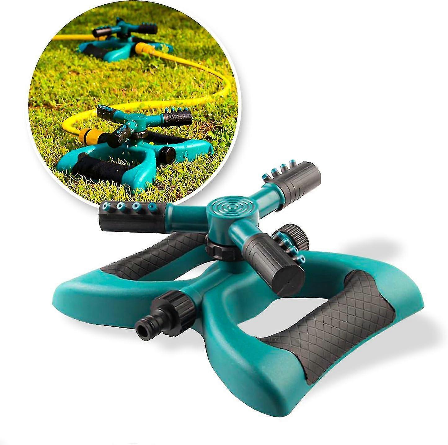 360 Degree Rotating Automatic Water Sprinkler  Use For Large Lawn Areas With Its Series Connection, Compatible With Standard Garden Hoses  Ideal For G