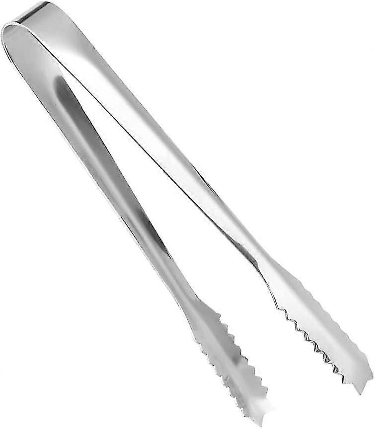 Ice Tong, 7 Inch 304 Stainless Steel Mini Ice Tongs Sawtooth Serving Tong Food