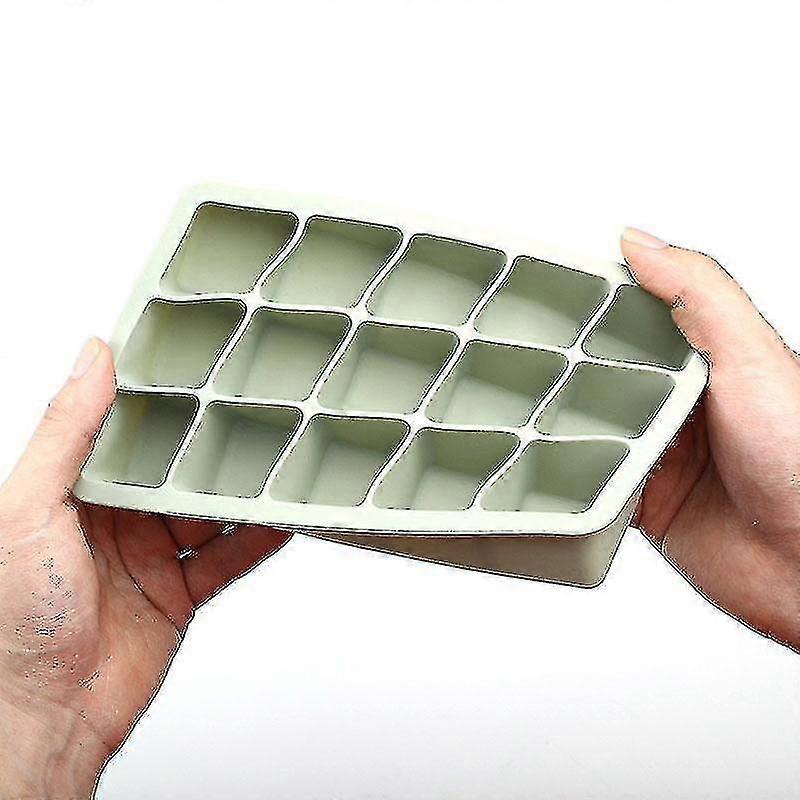 Silicone Ice Cube Mold Flexible Silicone Ice Cube Tray With Lid Gadgets