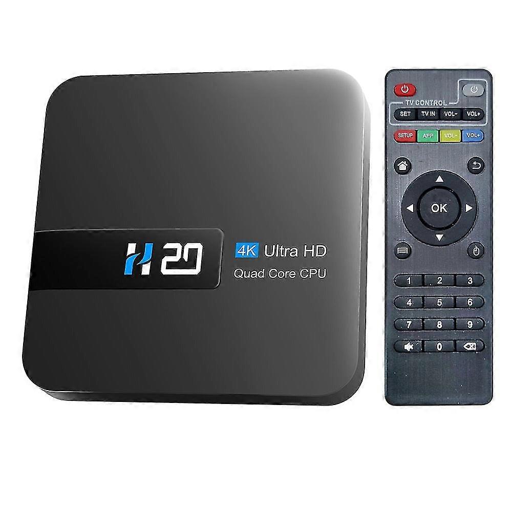 H20 tv box android 10.0 2gb 16gb 4k tv receiver media player 3d video 2.4g wifi h20 smart tv box android set top box