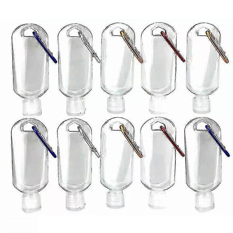 10pc 50ml portable hand sanitizers bottles press bottles dispensers