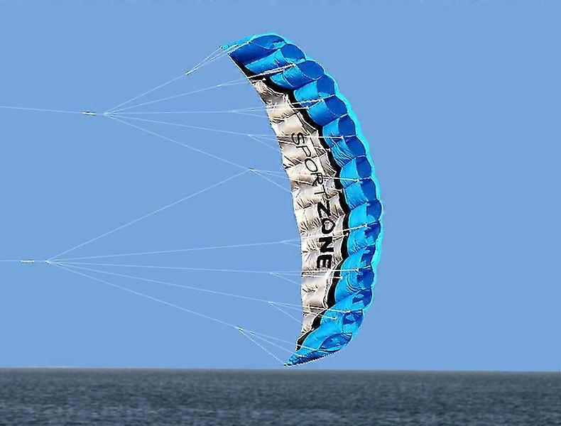 High Quality 2.5m Dual Line 4 Colors Parafoil Parachute Sports Blue