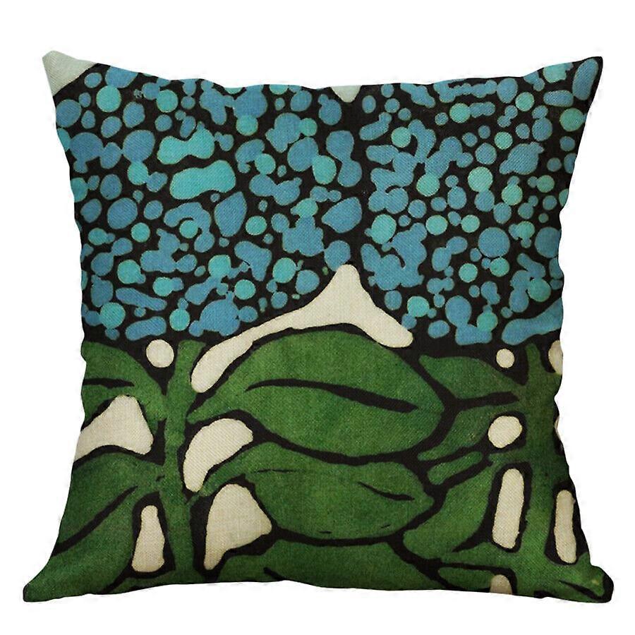 アートフラワープリントコットンリネン枕カバークッションカバーソファ家の装飾デザイン1133jpjcjh