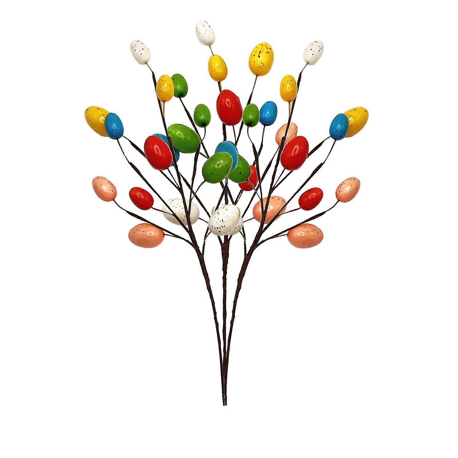 Easter Decorated Egg Skewers Easter Eggs Coloured Eggs Ink Splattered Eggs DIY