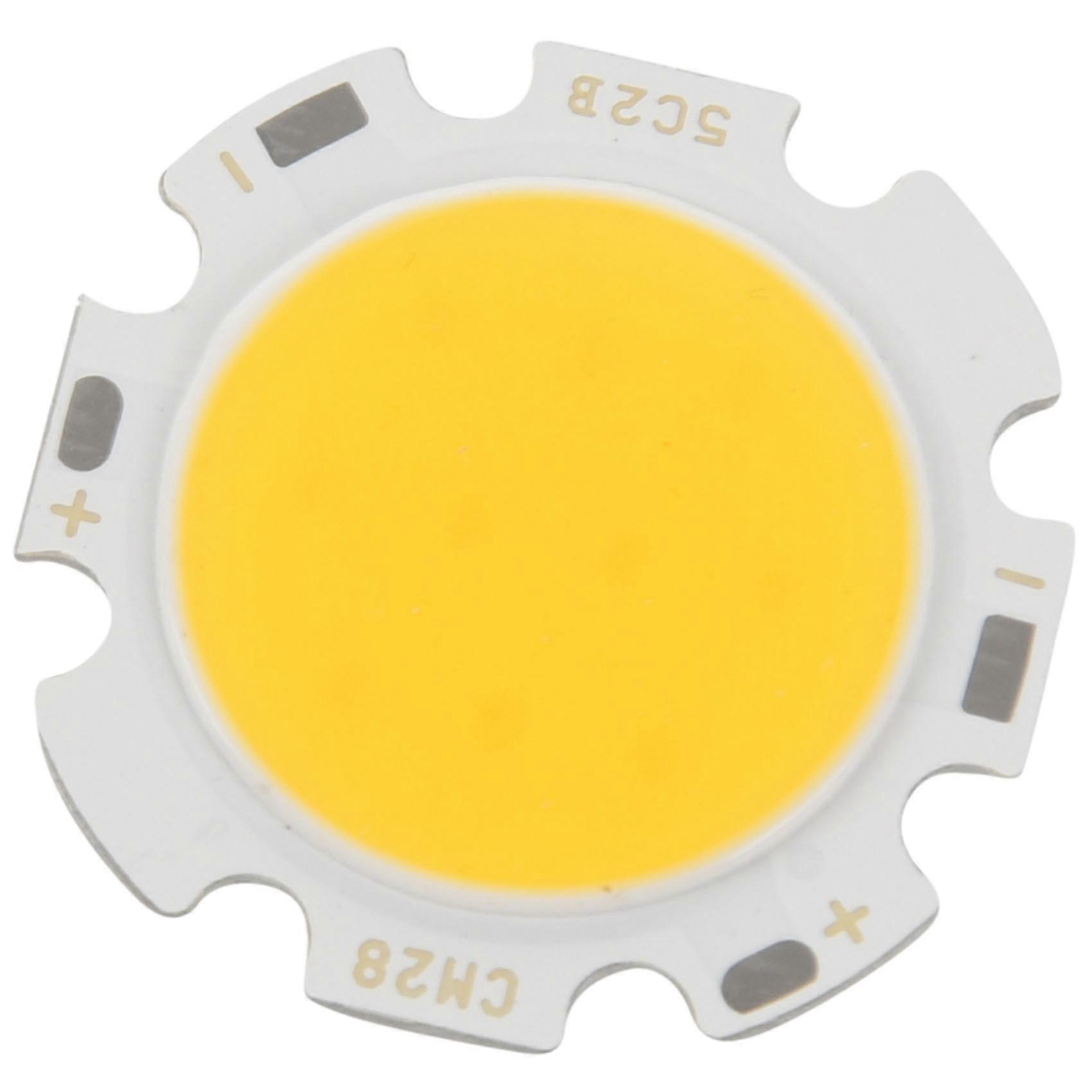 5W Chip Light Round COB Super LED Light LED Lamp Bulbs Warm White DC15-17V