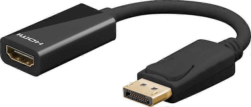 Goobay DisplayPort auf HDMI Adapter 0.1m - Schwarz