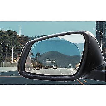 Rearview Mirror Rainproof Film Clear Nano Coating HD Anti Glare Waterproof PET for Safe DrivingOval 95x135mm/3.74x5.31in