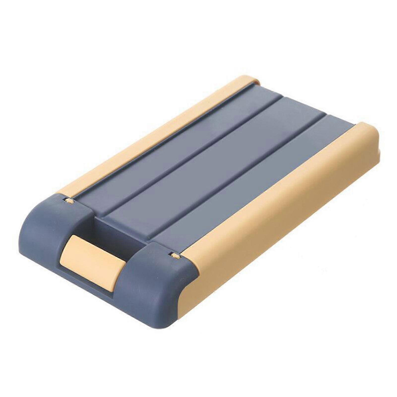 Under Desk Drawer with Clasp Buckle Adhesive Stationery Remote Control Tray Invisible Antislip