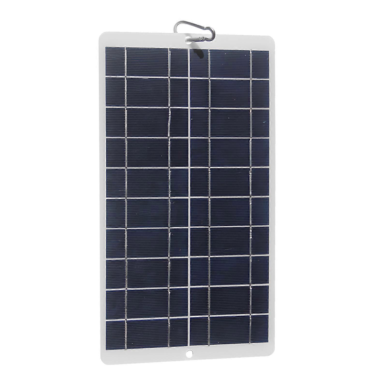 8 Watt Solar Panel - IPX6 Waterproof 5 Volt Monocrystalline Solar Panel 19% High Efficiency Type-C Fast Charging Portable Solar Panel for Smart Phone