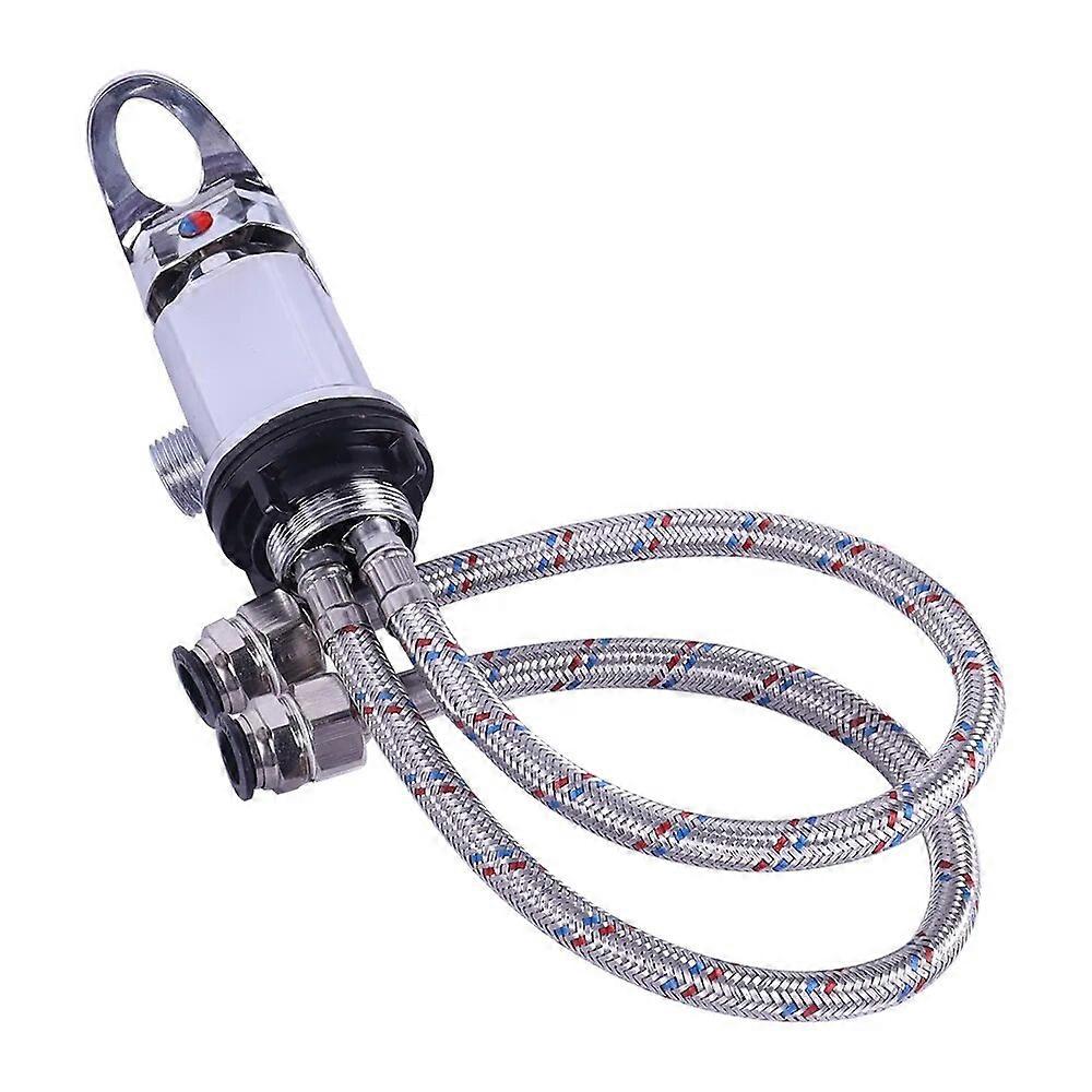 Per Caravan Cromato Camper Camper Doccia Miscelatore Uscita 1/2 con Code Push Fit da 1500 mm