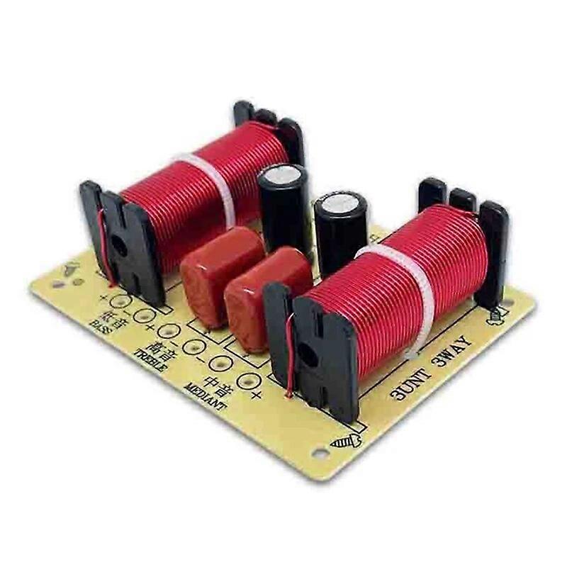 WEAH-305 3 Way Speaker Frequency Divider 150W Hi-Fi Crossover Filter Module for DIY Home Speaker Treble Medium Bass