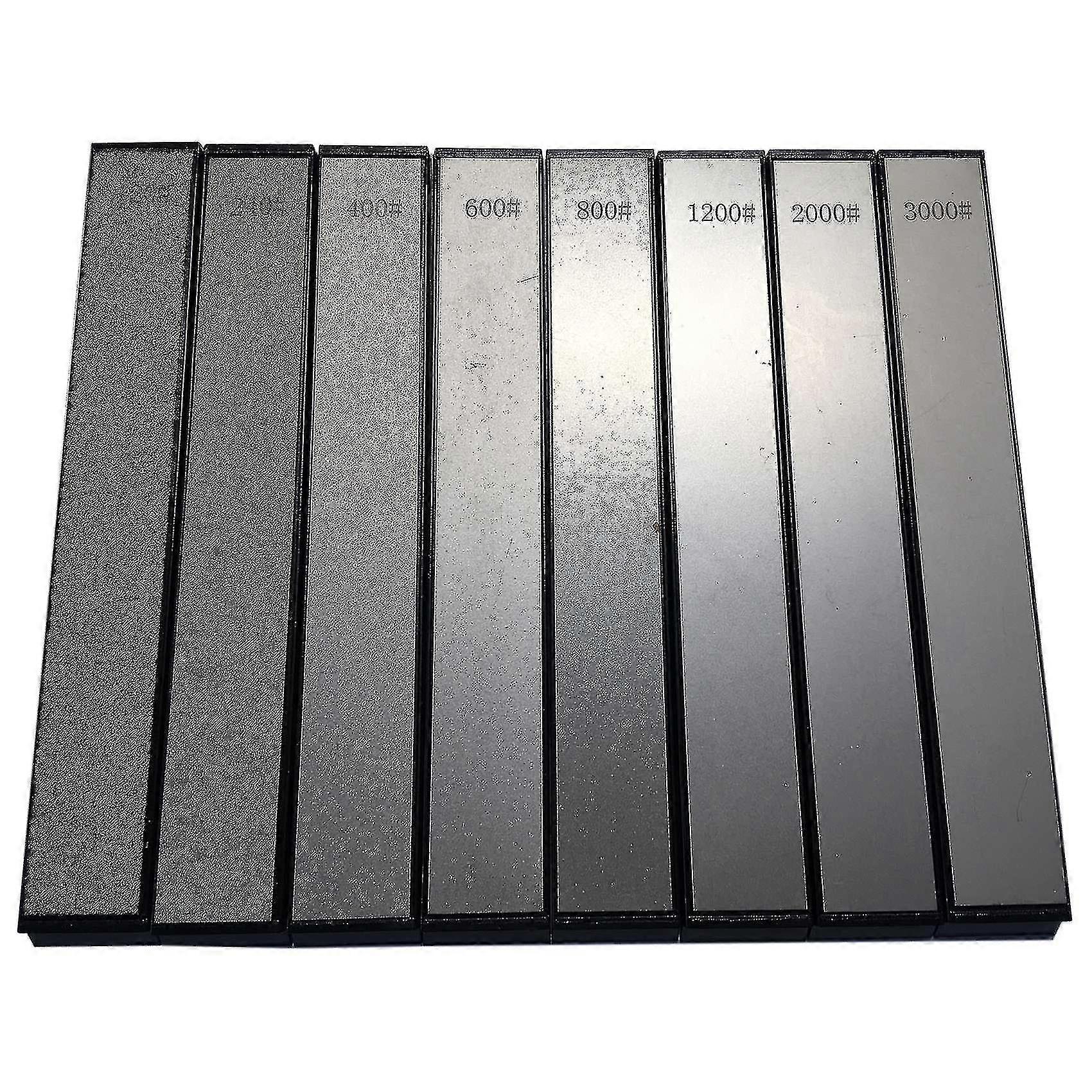 8pcs Diamond Stone Bar Knife Sharpener Fixed Angle Sharpening Diamond Whetstone Kitchen Frinding Bl Hy