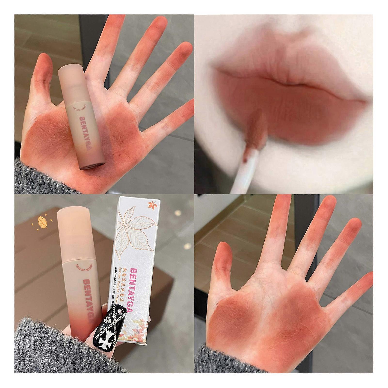 Matte Velvet Non-Fading Lips Gloss Smooth Soft Rich Colors Quick-Drying for Thanksgiving Christmas Gift