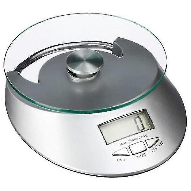 Digital kitchen scale - glass / metal Grey