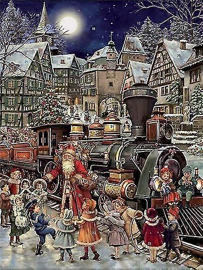 Timanttimaalaus Joulujuna Cross Stitch Timantti kirjonta Joulupukki Timantti Taide Käsintehty lahja