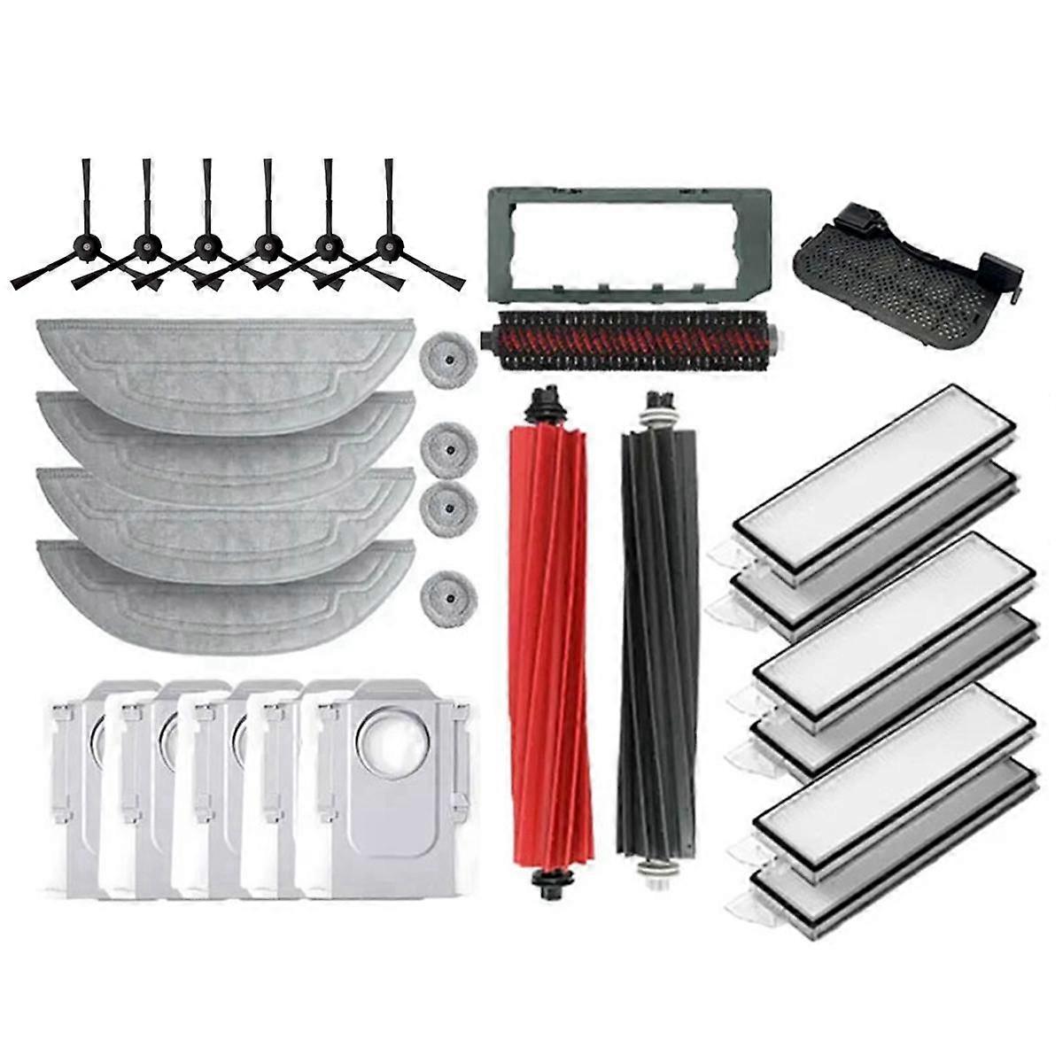 For S8 MaxV Ultra Robot Vacuum Replacement Parts Main Side Brushes Mop Cloths HEPA Filters Dust Bag