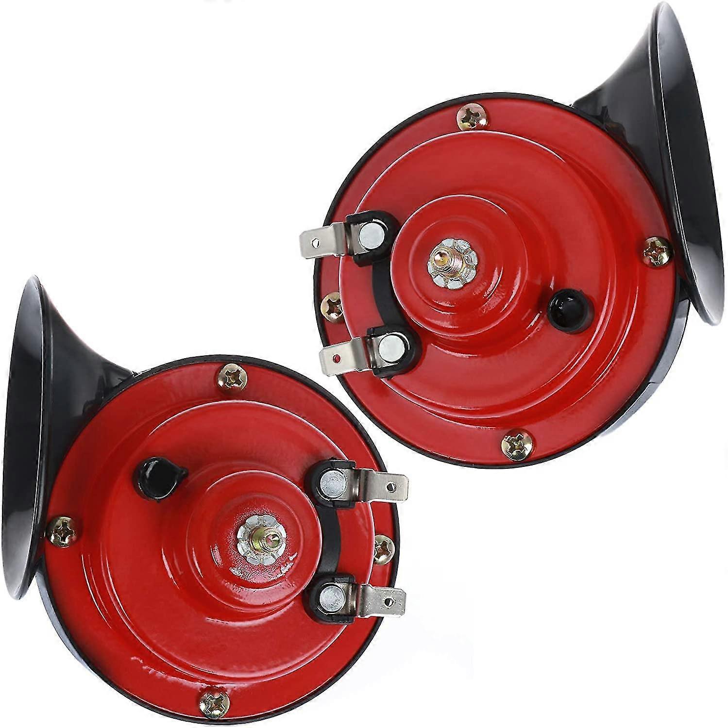 2 Pcs 300db έξοχο δυνατό κέρατο τραίνων για το ηλεκτρικό κέρατο σαλιγκαριών αυτοκινήτων σκαφών τραίνων φορτηγών ενιαίο κέρατο για τη μοτοσικλέτα αυτοκινήτων