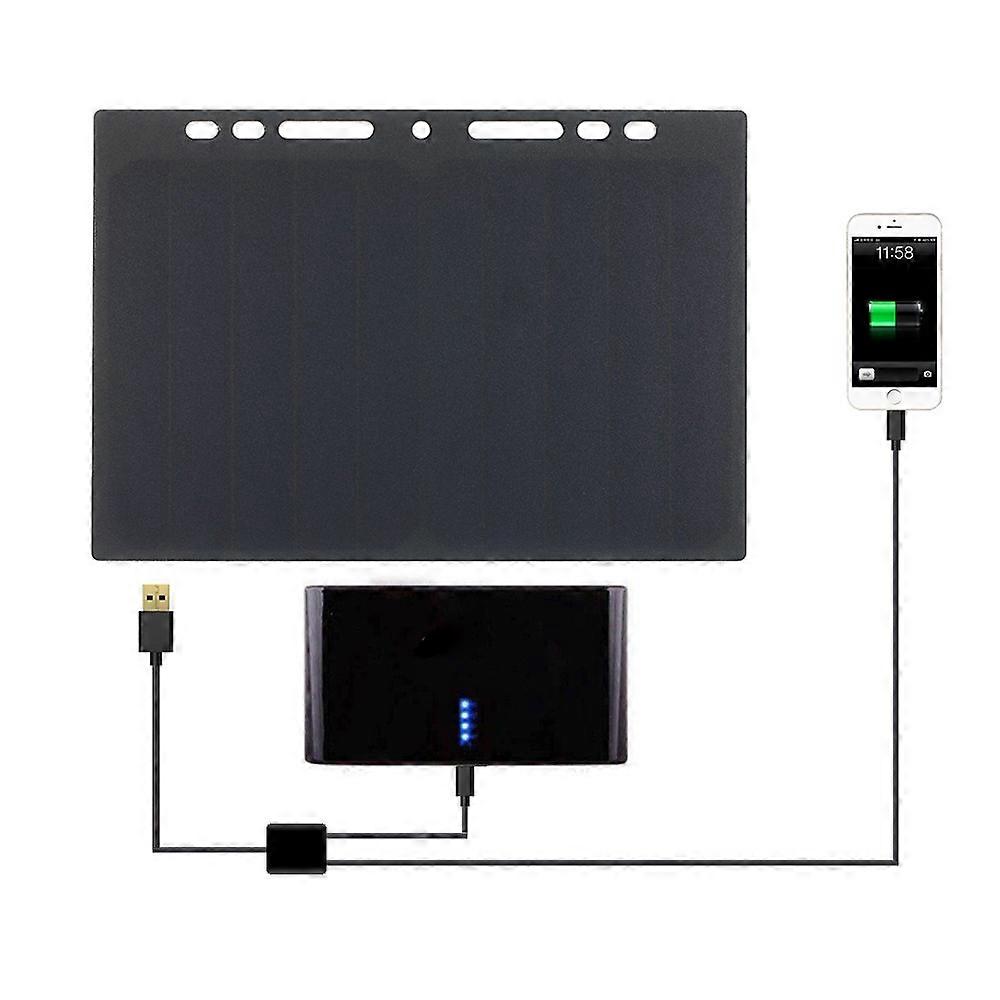 10W Portable Monocrystalline Solar Panel Charger USB Port