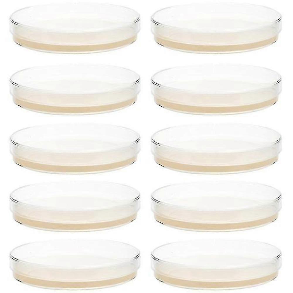 10pcs Prepoured Agar Plates Petri Dishes With Agar Science Experiment Supplies