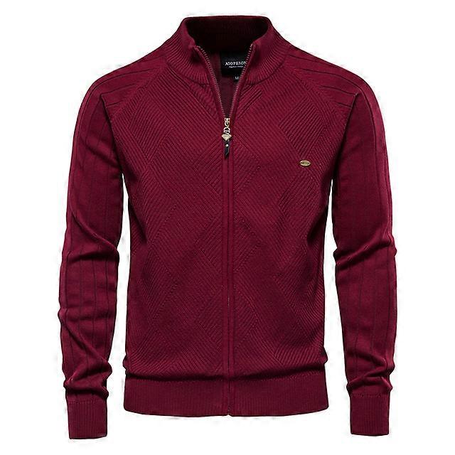 Zipper Cotton Winter Mens Sweaters