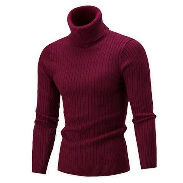 Pullover Rollkragen Long Sleeve Twist Strickpullover Slim Pullover