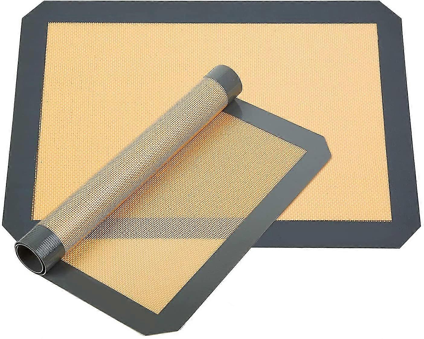 2-piece Silicone Baking Mat Heat-resistant Cooking Mat