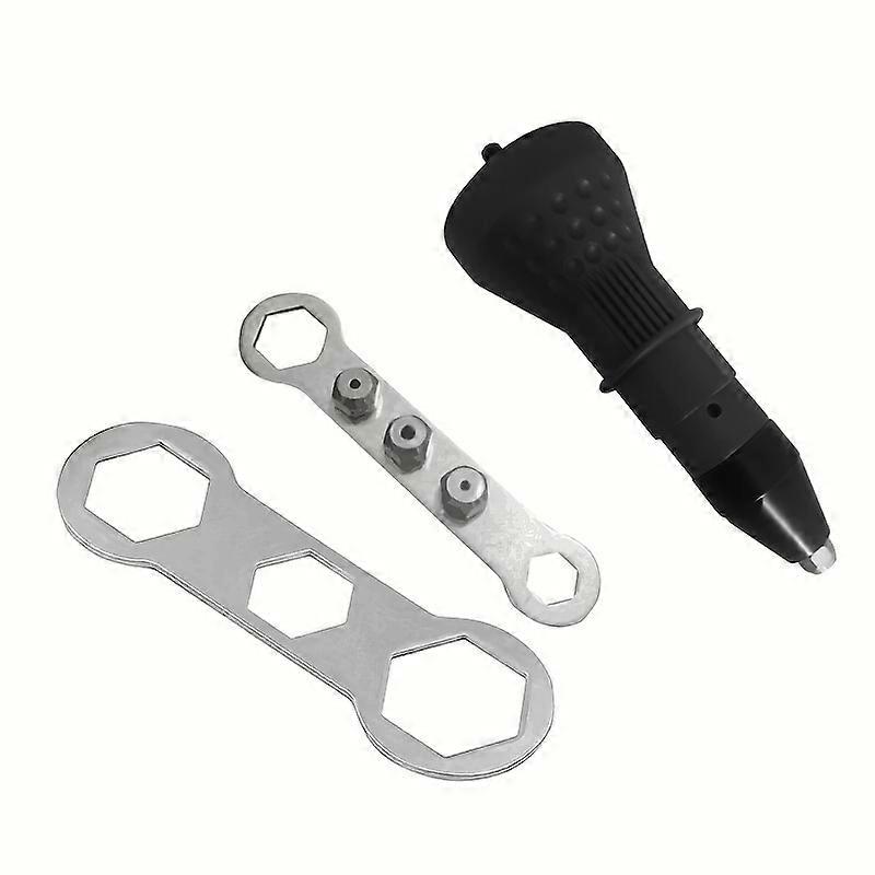 1pc Electric Rivet Nut Gun Riveting Tool Cordless Riveting Drill Adaptor Insert Nut Tool Riveting Drill Adapter 2.4mm-4.8mm