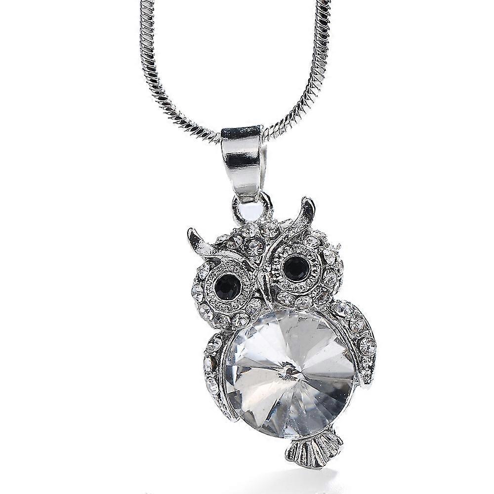 Silver Owl Pendant Necklaces