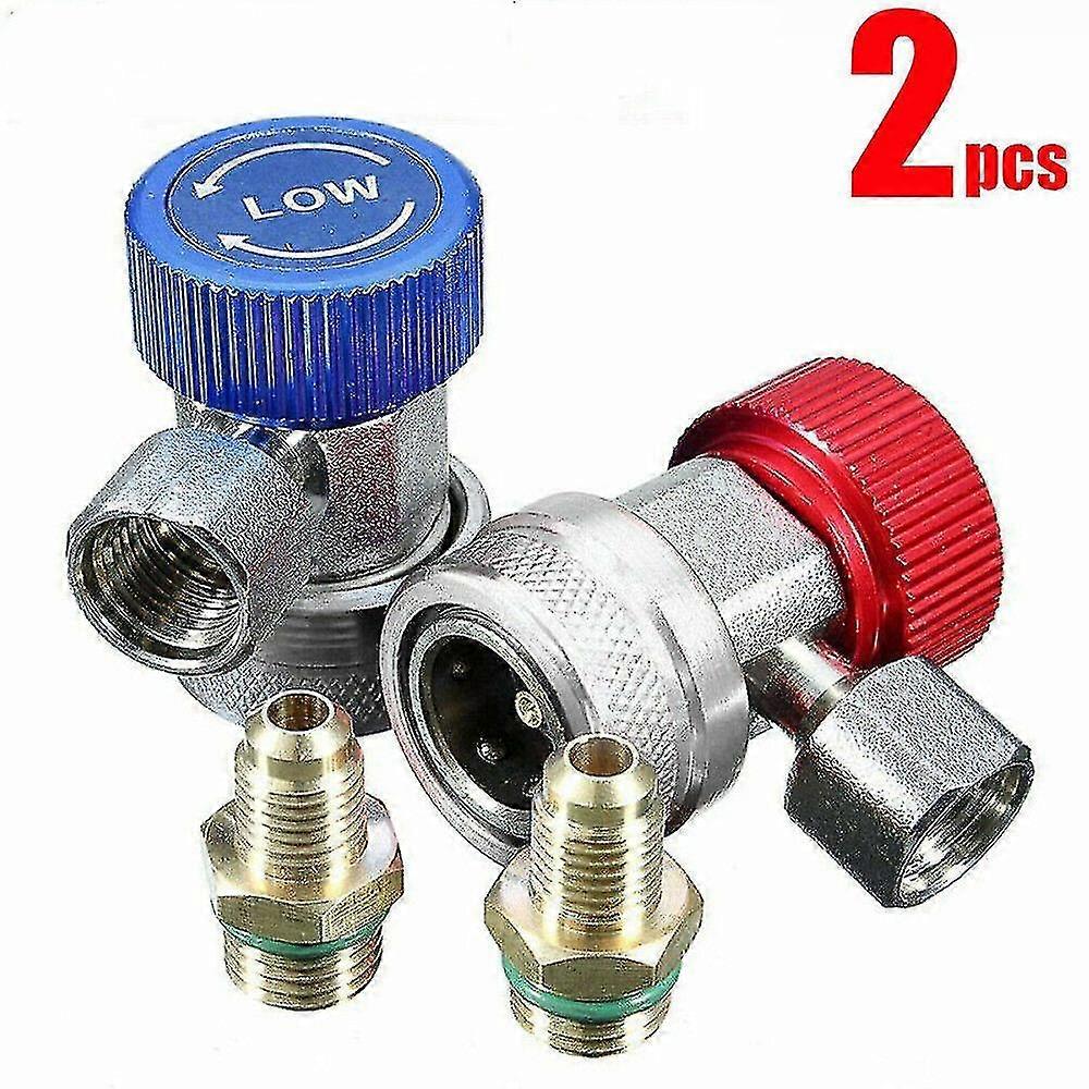 R134a A/c Air Condition Quick Coupler Adapter High Low Manifold Gas Connector
