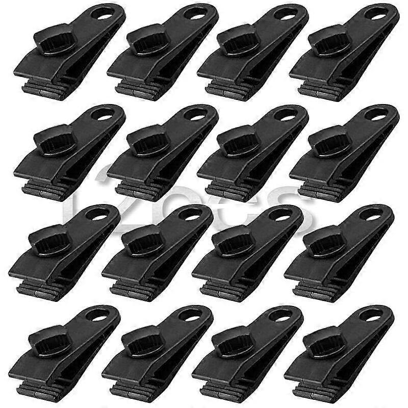 12Pcs Tarp Clamps, Heavy Duty Tarp Clamps Set Instant Awning Clamp for Tarp