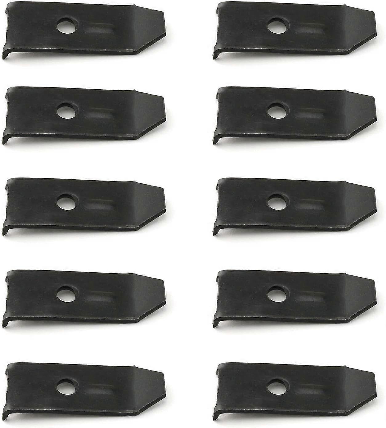 10 Pack Leaf Leveler for Desk, Dining Table, Furniture Hardware with Screws, Horizontal Buckle, Fasteners for Desks, Cabinets, Dining Tables, Black