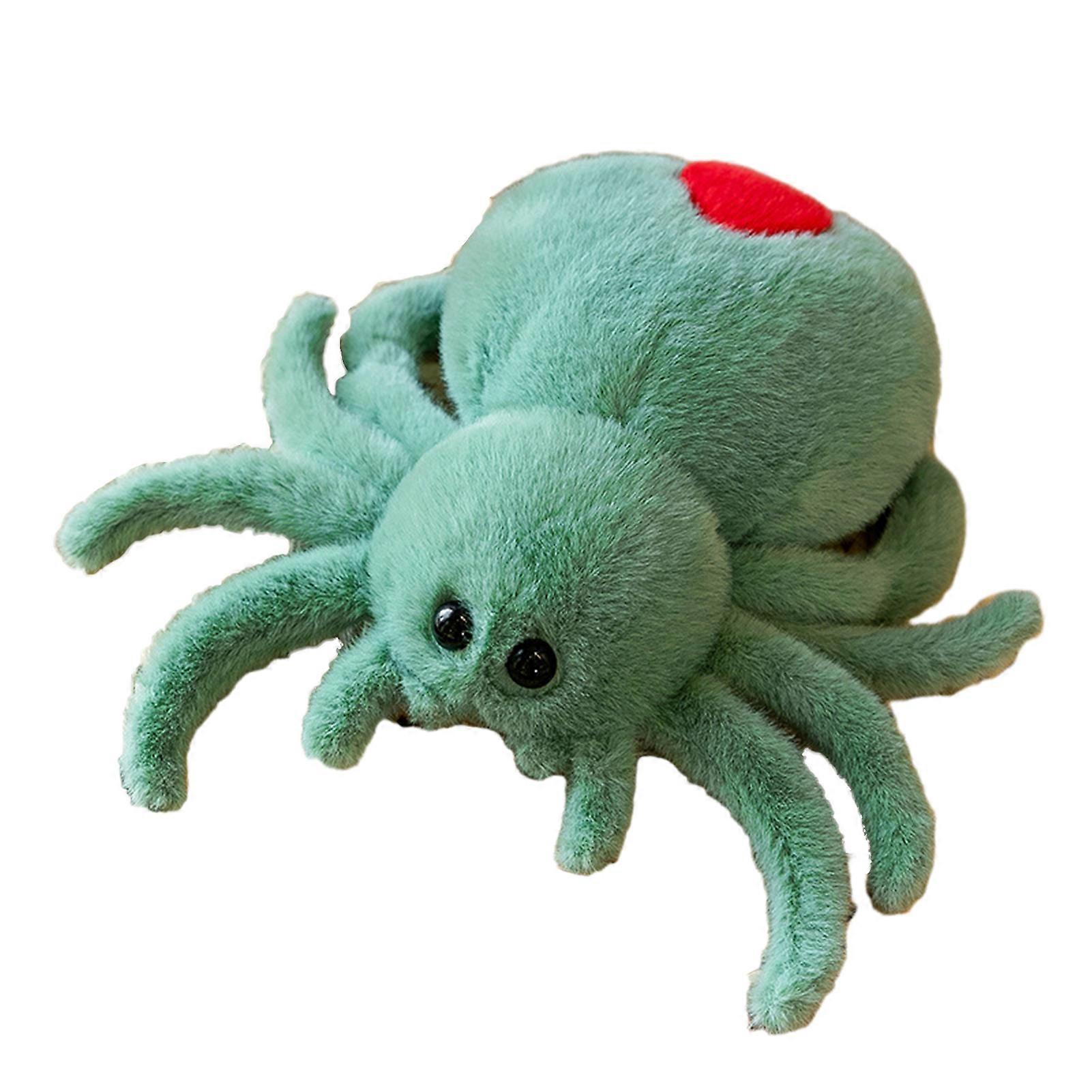 Stuffed Spider Toy Plush Toy Good Detail Realistic Elastic Soft Couch Sofa Car Seat Decoration Jumping Spider Doll Crawling Pet Doll Reptile Plush Toy