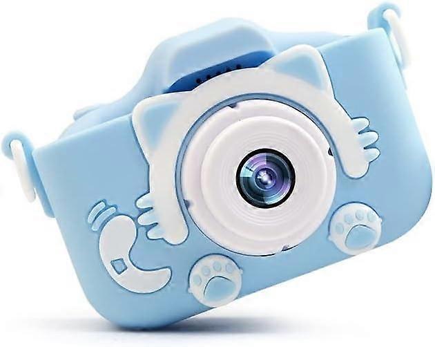 Mini Cartoon Kitten Digital Camera Toy (Blue)