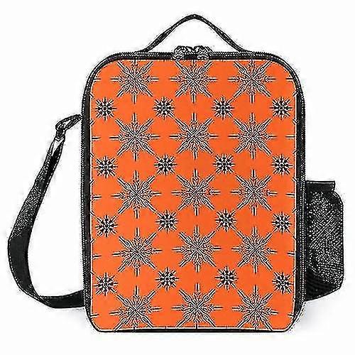 Lunch Boxes Totes Snowflake Pattern Printed Insulated Lunch Box For School