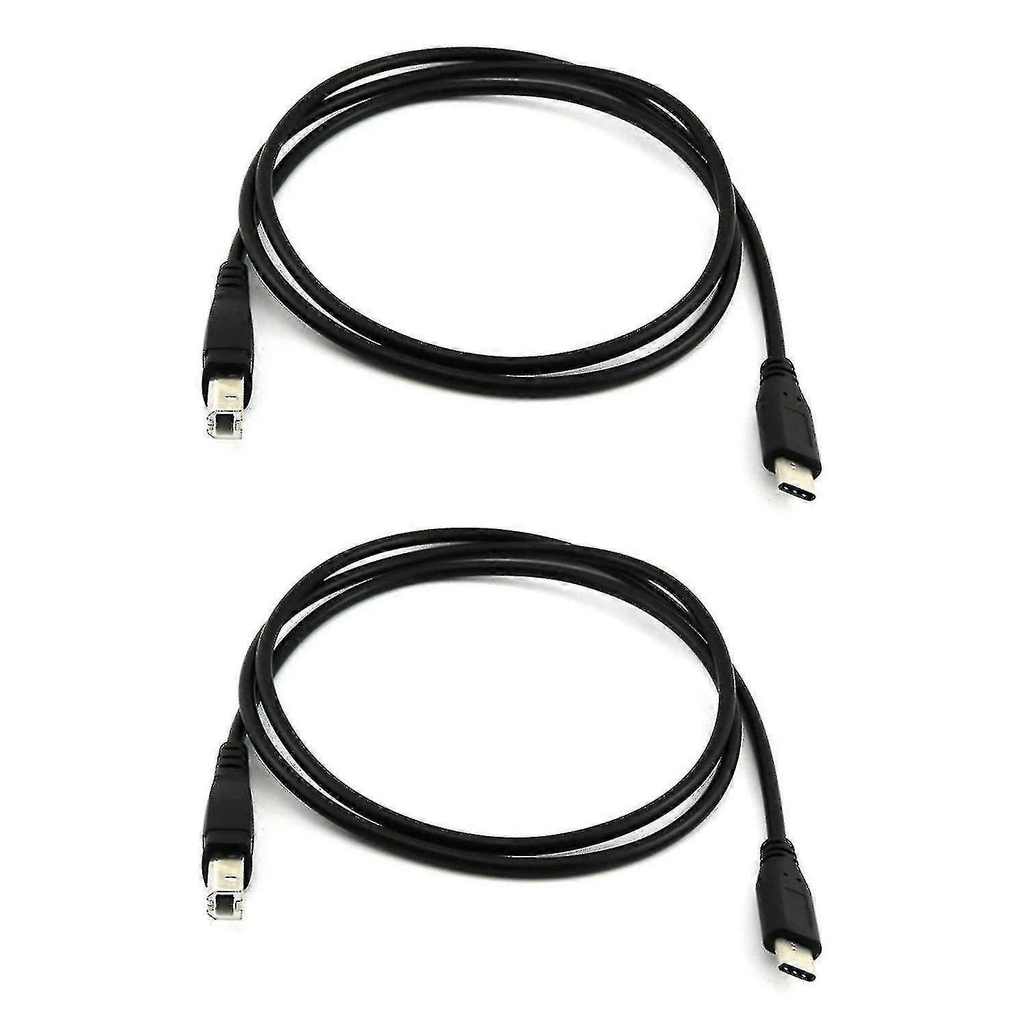 2x Usb-c Usb 3.1 Type C To Usb 2.0 B Type Data Cable Cord Ph Printer