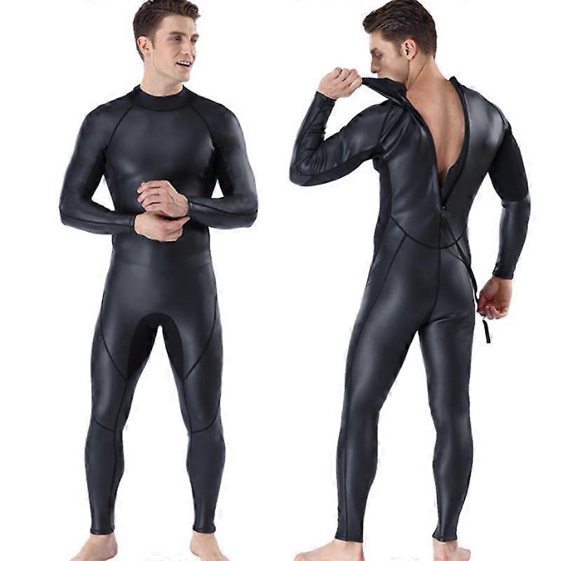 MIMIGO Mens 3mm CR Triathlon Wetsuit Ultra Elastic Leather Smooth Skin Wetsuits Full Wetsuit Open Water CR Neoprene Cold Water