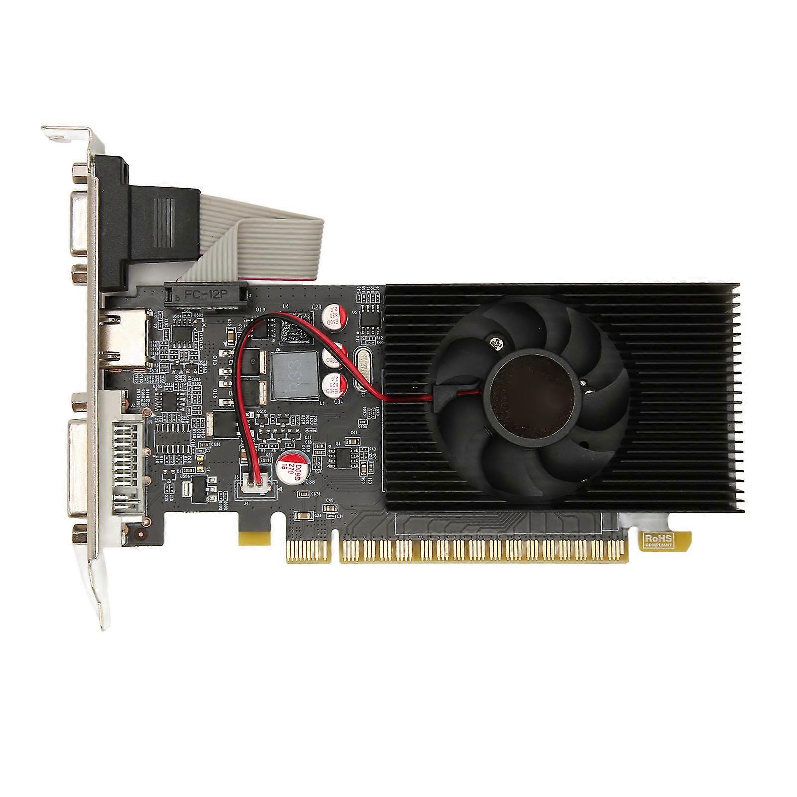 Grafická karta pro stolní počítače 4GB DDR3 128bit 700/1400MHz DVI HD VGA PCI Express X16 3.0 herní grafická karta pro počítačové šasi