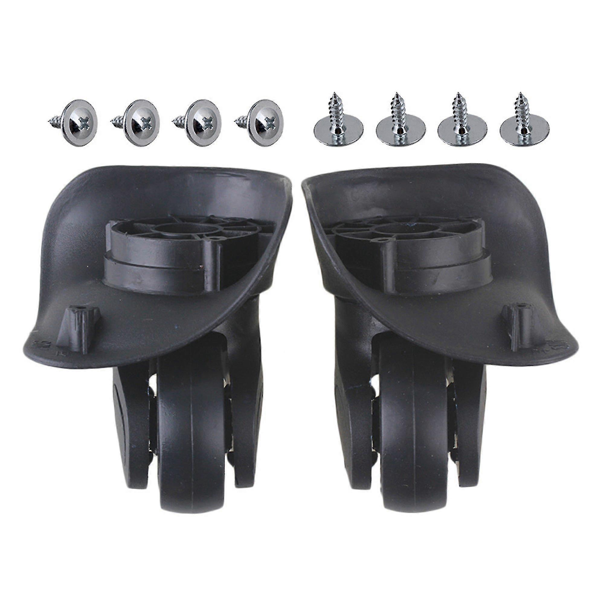 96x93x48mm أسود دي حقيبة حقيبة عجلة عجلات (L & r) مجموعة من 2