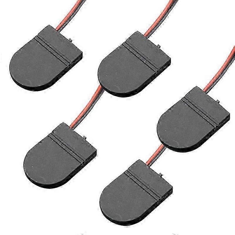 5Pcs CR2032 Button Battery Storage Box Coin Cell Organizer with On/Off Switch